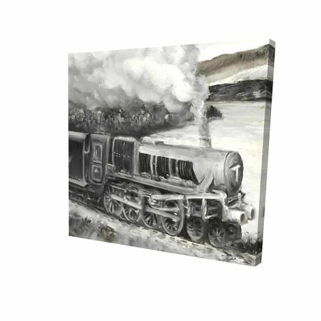 FONDO 32 x 32 in. Vintage Passenger Locomotive-Print on Canvas FO2781983